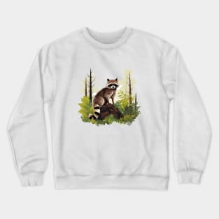 Raccoony Cuteness Crewneck Sweatshirt